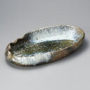 信楽焼 48cm 焼締ビードロ 楕円鉢48x30x6.5cm 日本製お惣菜の盛り合わせ 炊きもの 煮物 おばんざいの盛り付けに大振りの深鉢/35cm以上の特大サイズ大皿 大鉢 盛り皿 深皿 煮物鉢 業務価格で
