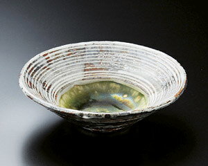 15cm 織部平鉢・・・ こま筋（横筋）と十草（縦筋）二柄よりお選びください　15x4.5cm 煮物 漬物 おばんざいの盛り付けに和菓子 水菓子..