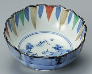 Mino Ware - 十草山水 10.5cm 取り鉢/小鉢和え物 お浸し お惣菜 炊きもの 煮物 お漬物 おばんざいの盛り付けに15cm以下の便利な和鉢 取鉢 和カフェボウル日本製 国産陶器