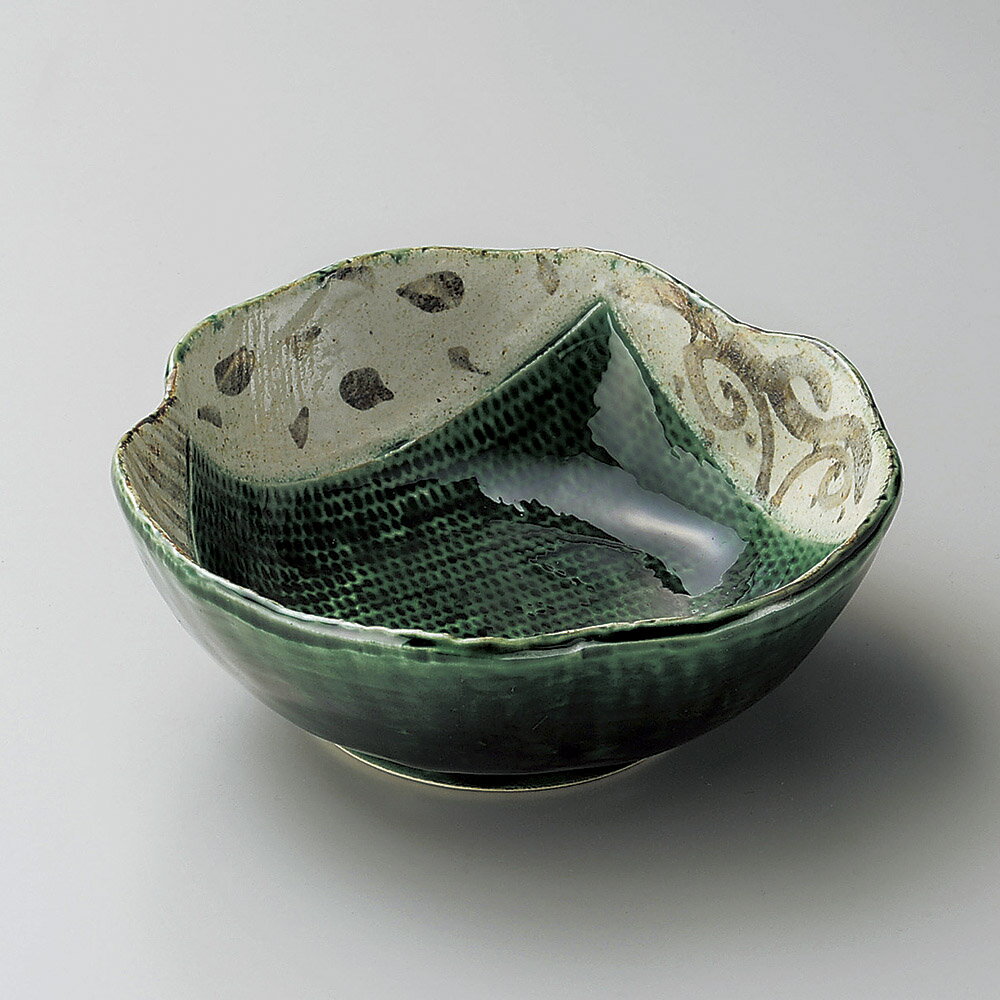 織部とちり 15cm 枡鉢15.5x5.8cm 日本製 和え物 お浸し お惣菜 炊きもの 煮物 お漬物 おばんざいの盛り..