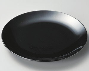 32cm 黒釉 10号皿(万古焼) 32x3.5cm 日本製 お惣菜の盛り合わせ パーティー 宴会 おもてなしの盛り付けに大振りの丸皿 大サイズ