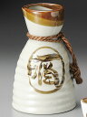 丸酒 5号 繩巻徳利 13x20.3cm 約1000cc 日本酒 どぶろく 焼酎 吟醸酒をもっと愉しむ日本製 業務用 源蔵とっくりボトル