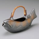 備前風 いわな 650cc 骨酒 大魚の焼ヒレ 骨の旨味と香りを酒に移す絶品やみつきの熱燗日本酒をより一層おいしく楽しむ特殊な酒器日本製 美濃焼毎日の晩酌 家呑...