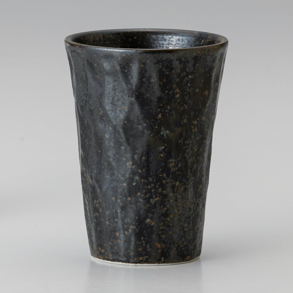 まくらめ黒 ビアタンブラー　8.5x11.5cm 約350cc　日本製ビール 酎ハイ 和カクテル