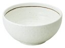 楽天産地問屋の 【サクラ陶器 】15cm 粉引ライン 石目多用丼 小 15.5x7.7cm 750cc 日本製親子丼 麺類 ご飯もの うどん そば 多目的に使えるどんぶり 深鉢