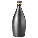 陶製 黒マット ワインボトル9x24.5cm 740cc 蓋つき保存容器 デキャンタ 焼酎 お酒を美味しく愉しむ家呑み 晩酌の大人時間に お酒好きのプレゼント ...