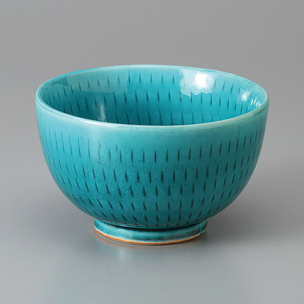 Mino Ware - トルコブルー 13cm とちり丼 13.3cmx8cm 日本製