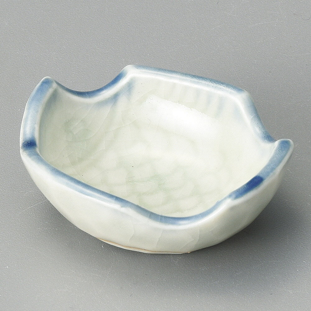 6cm ごす ひらめ型 豆珍味5.8x4.7x2.1cm 日本製薬味 塩 スパイス 味噌 からし しょうゆ 香の物和の豆鉢..