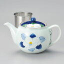 有田焼 icchin 藍染山茶花 725cc ティーポット12x12cm 日本製茶こし網付