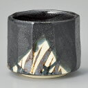 黒織部削 一客湯呑 9x7.8cm 300cc たっぷり入る大き目ゆのみ 大湯呑 寿司湯呑日本製の逸品