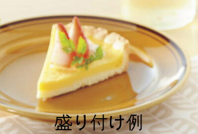アメボーダー 17cm パン皿日本製 美濃焼あめ色のレトロな雰囲気カフェ ダイナー 喫茶店 の懐かしい印象デザート パンケーキ スウィーツにのサムネイル