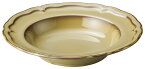 クリスタ ベージュ 24cm スープ & パスタ皿日本製優美なリムの彫刻リゾット カレー スープパスタ ポトフ シチュー主役の料理を縁取る白い食器