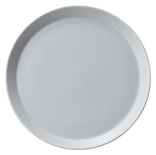 キャレ PEARLYグレイ 21cm デザートプレート 20.2x1.4cm　日本製艶消しハーフマットの質感とスイートな..