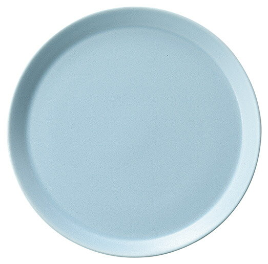 キャレ 21cm デザートプレート ブルー　20.2x1.4cm　日本製艶消しハーフマットの質感とスイートなカラーリング