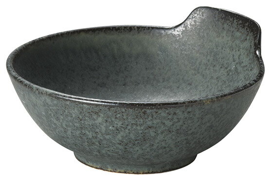 Rakuten - 錆浅葱 呑水 鍋用小鉢11.6x12.3x5.5cm 220ccクールな和の釉薬 黒滴釉日本製