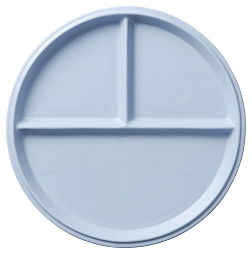 チャンバーchamber ブルー 23cm パーテーション皿23.1x2.3cm エッジの利いたシャープなリム ワンプレートディッシュ 三つ仕切りランチプレート 盛り合わせのお皿