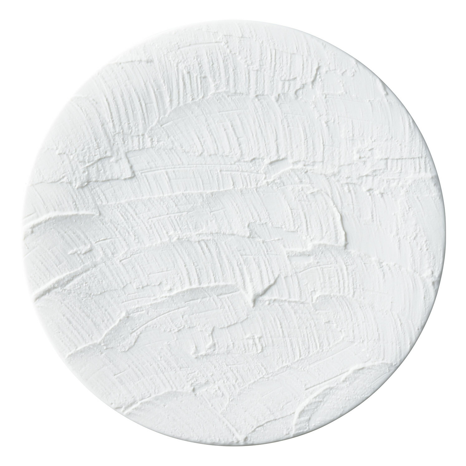 SHIKKUI ビスク 27cm ディナープレート 27.5x2.2cm 特白磁　艶消しマットの釉薬 漆喰を模した彫刻デザイン 日本製 1