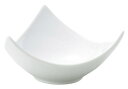白磁 トリプル 16cm スリムボール日本製個性的なかたちの北欧風 カフェ食器モダンテイストの変形ボウルサラダ スープ ヌードル チャウダー デザート フラッペに