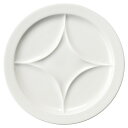 NR パーテーションプレート 白　23x2.3cm　内径19cm　 ワンプレートディッシュ 仕切りランチプレート 盛り合わせのお皿　ビュッフェ バイキングの取り皿に　4色展開