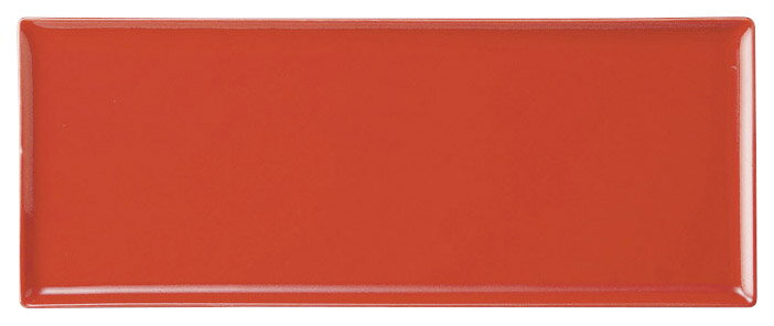 Rakuten - ラルジュ赤 33cm アミューズ 細長レクタングルプレート32.8x13x1cm 日本製 無駄のないスタイリッシュなフラットプレート