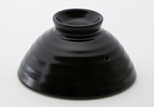 炊飯鍋の外蓋 (黒1合もっちもち炊飯土鍋用) 12cm×5.5cm