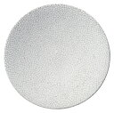 フレンチプレート ドット貫入 白 27cm ディナー皿 27.7x2.7cm 日本製フレンチ懐石 中華コース 日本料亭 和カフェ貫入の陰影と深みのある釉薬の色彩美 和洋対応