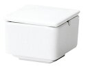 白磁 角型 からし入れ6.3x4.9cm 60cc 七味 にんにく 味噌 豆板醤 和モダン 業務用カスター 卓上用品日本製