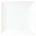 白磁 パーゴラ 25cm オードブル ディナー角皿 25.1x3.2cm 日本製 シンプルな形状で使いやすい 基本の白いお皿 スクエアプレート