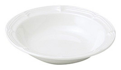 光ラフィネ 16cm シリアル & フルーツボウル (強化セラミック製) エレガントなレリーフ 日本製 強化磁器製 業務食器