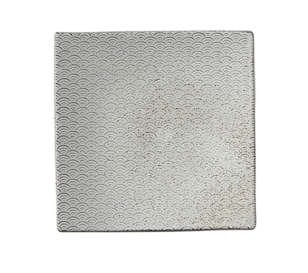 Rakuten - 古代青海波 16cm 角皿15.8x2.4cm　贅沢な大人スタイルの和懐石食器美濃焼