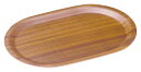 40cm 天然木合板 オーバルウッドトレー レッド40x26.6x1.6cm 313g天然木合板のサービングボード
