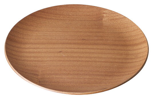 34cm 天然木合板 ラウンドウッドトレー レッド34x1.9cm 537g天然木合板のサービングボード