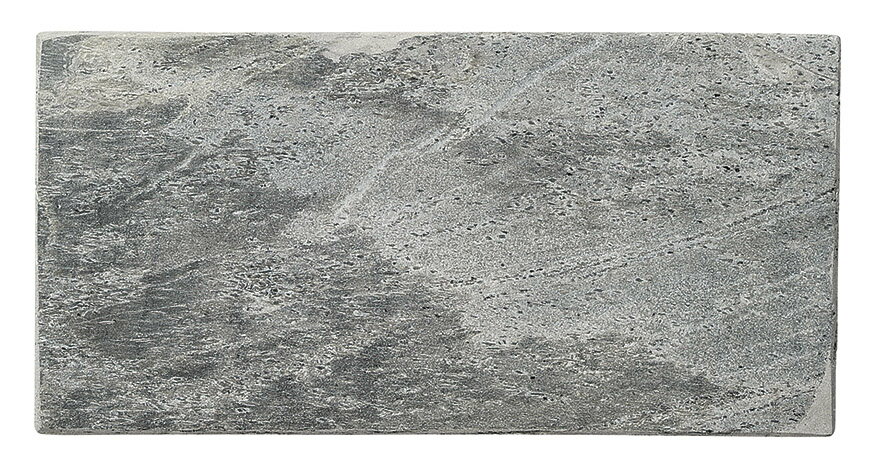 天然石 シルバー 28cm 長角プレート 28x14.2x1.3cm　大理石 インド製テーブル傷つき防止用スポンジ付 ゴージャスなテーブルコーディネイトに