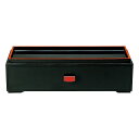 黒朱線 カスター箸箱 (26cm箸用) 28.2x9.9x8cm ABS樹脂製 日本製