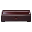 茶 カスター箸箱 (26cm箸用) 28.2x9.9x8cm ABS樹脂製 日本製