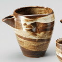 益子刷毛目 冷酒器 大9.5x10.5cm 500cc 日本製 冷酒器 注器 片口徳利日本酒 吟醸酒 焼酎 にごり酒 梅酒 どぶろく毎日の晩酌 家呑みはお気に入りのお酒のうつわで