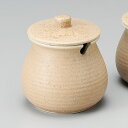 伊賀釉 ソース入れ さじ穴カット入り 350cc ポット 10x11cm 約350cc 日本製の蓋つき甕 みそ 薬味の保存容器スパイス入れ用 カメ 薬味入れ タレ入れ 日本製
