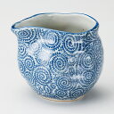 古染蛸唐草 片口注器11x9x9cm 約380cc 日本製 冷酒器 広口徳利日本酒 吟醸酒 焼酎 にごり酒 梅酒 どぶろく毎日の晩酌 家呑みはお気に入りのお酒のうつわで
