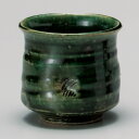 織部 手造り 湯呑 8.5x8.2cm 300cc 土物 日本製の逸品