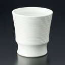 有田焼 白磁千筋 230cc 陶製カップ 8.6x9.5cm 230cc ウイスキー 梅酒 焼酎 冷酒 和カクテル有田焼の逸品