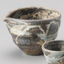 信楽焼 窯変流し刷毛目 片口注器 9.6x8.9x8.9cm 約340cc 日本酒 どぶろく 焼酎 吟醸酒をもっと愉しむ家呑み 晩酌はお気に入りの器で 日本製