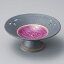 紫交趾 13cm 透かし 高台皿 13.5x6cm 強化食器日本製の逸品