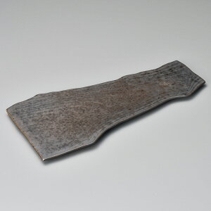 木目金結晶 40cm 変形 尺3平皿 40x20x1.8cmオードブル 前菜 寿司 焼物 揚げ物 串揚げ 盛り合わせ 日本製