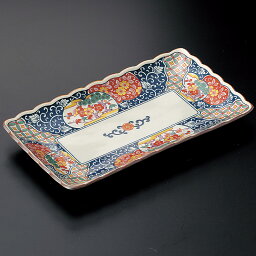 有田焼 古伊万里松竹梅 22cm 長角皿 22.5x13x2.5cm日本製