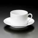 ラウンド 切立 カップ&ソーサー 碗10x8x5.3cm 180cc 皿4x2cm シンプルなフォルムの業務用食器 日本製