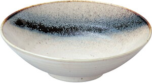 26cm 銀河 冷麺 & ちゃんぽん鉢26.5x6.4cm 日本製 美濃焼シンプル和モダンテイストの使いやすいおしゃれなデザイン中華麺 中華丼 八宝菜 中華ソバ ごはんもの大き目サイズの 平どんぶり