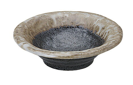 Mino Ware - 朧夜 11cm 反型 石目鉢　11x3cm　日本製　美濃焼　