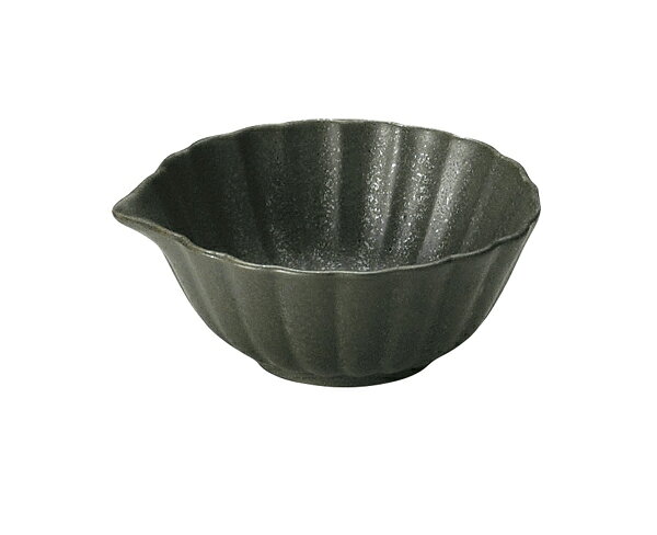 Mino Ware - 霞 7cm片口ミニ小鉢 黒墨9仕切り松花堂弁当箱対応小鉢 L7.2xS6.5xH2.7cm