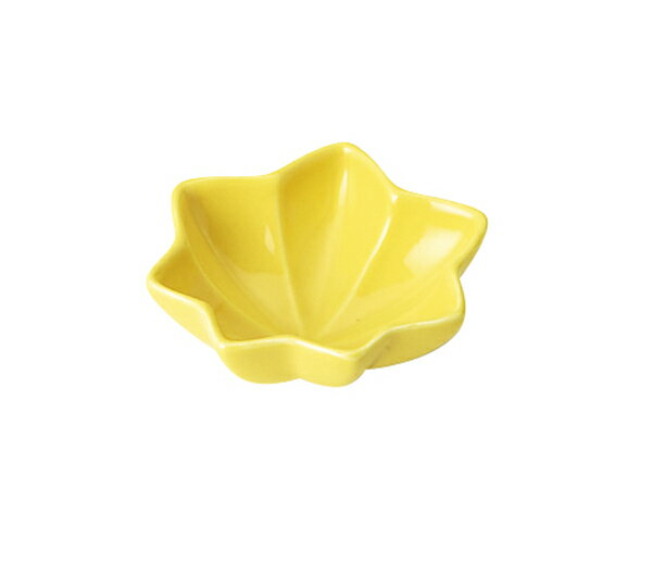 Mino Ware - 紅葉 7．5cmミニ小鉢 黄9仕切り松花堂弁当箱対応小鉢 7.7cmx2.6cm