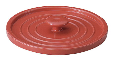 土鍋用 蓋 大 赤日本製 17.6x3.2cm